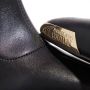 Versace Jeans Couture Glamour Tronchetto met barokdruk en punt afgewerkt met een Logottel 73V3S51-Zs371 zwart goud Zwart Dames - Thumbnail 2