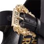 Versace Jeans Couture Zwarte Satijnen Platform Pumps met Barok Gesp Black Dames - Thumbnail 2