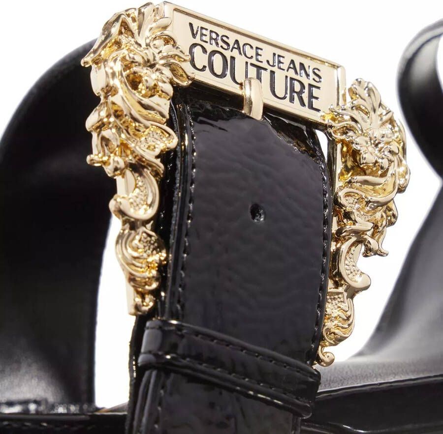 Versace Jeans Couture Barok Gesp Hoge Hak Sandalen Black Dames - Foto 3