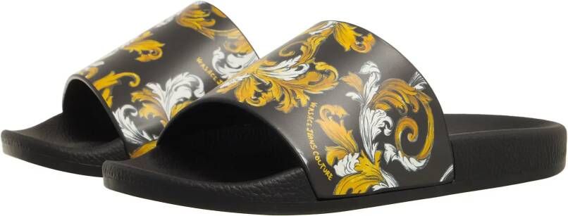 Versace Jeans Couture Slippers & Mules Fondo Shelly Dis. Sq3 in zwart