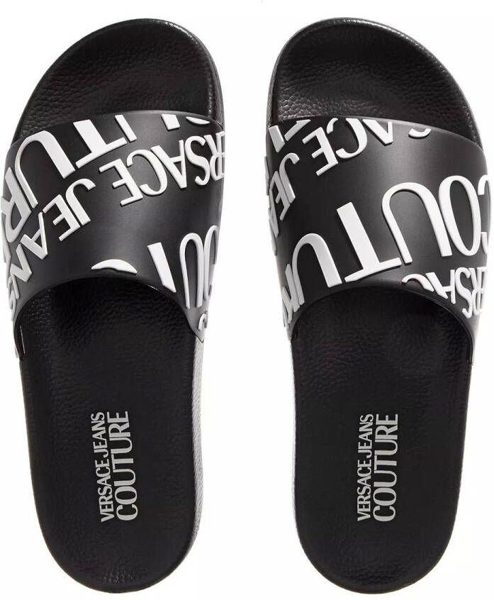 Versace Jeans Couture Slippers Fondo Shelly in zwart