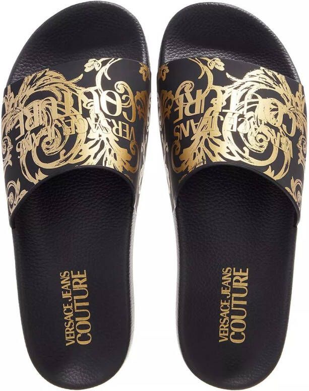 Versace Jeans Couture Slippers Fondo Shelly in goud