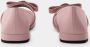 Versace Ballerinas Leather Pink in roze - Thumbnail 2