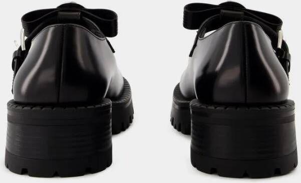 Versace Derbies Leather Black in zwart