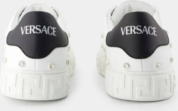 Versace Low-Top Sneakers Leather White in wit