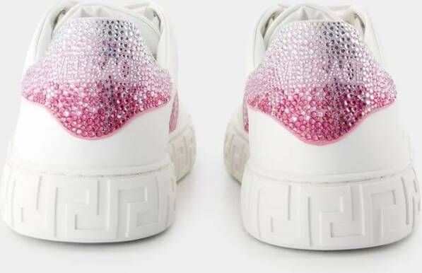 Versace Low-Top Sneakers Leather White in wit