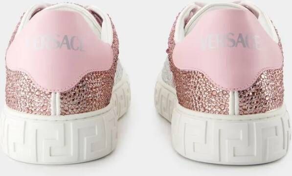 Versace Low-Top Sneakers Leather White in wit