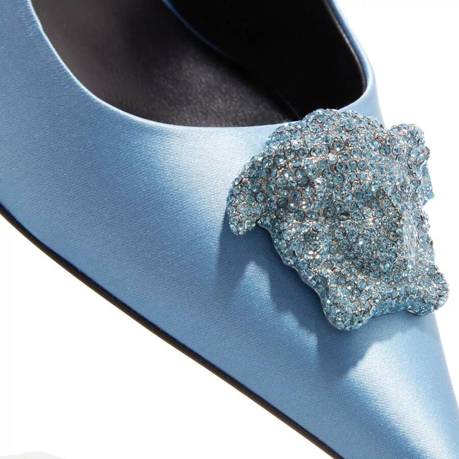 Versace Pumps & high heels La Medusa Satin Slingsback Pumps in blauw