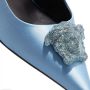 Versace Pumps & high heels La Medusa Satin Slingsback Pumps in blauw - Thumbnail 1