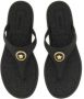 Versace Sandalen "Alia" Flip Flop Sandal in zwart - Thumbnail 1