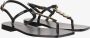 Versace Sandalen V-Chain Leather Sandals in zwart - Thumbnail 1