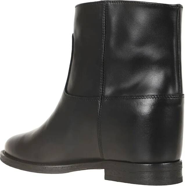 Via Roma 15 Boots Calfskin Ankle Boot in zwart