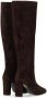 Via Roma 15 Boots Dark Brown Suede Heeled High Boot in bruin - Thumbnail 2