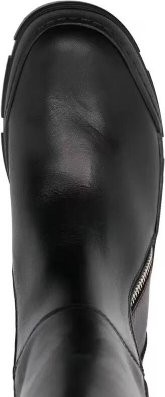 Vic Matié Boots Chunky Platform Ankle Boots With Side Zipper in zwart