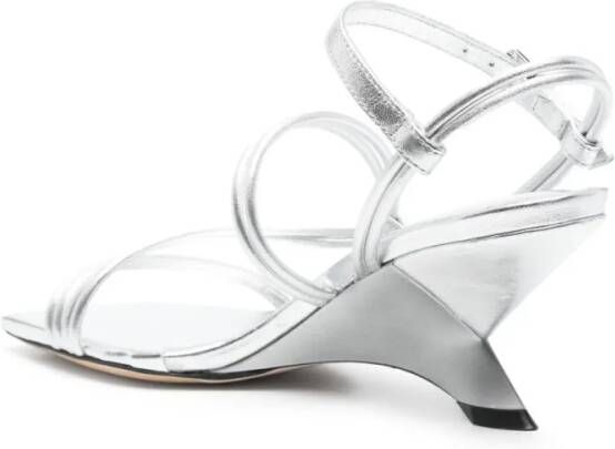 Vic Matié Sandalen Mid Sculpted Heel Sandals in wit