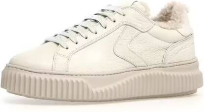 Voile blanche Low-Top Sneakers Calfskin Sneakers With Removable Insole And Ultra- in wit