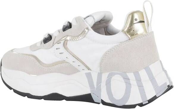 Voile blanche Low-Top Sneakers Club 105 Sneakers in wit