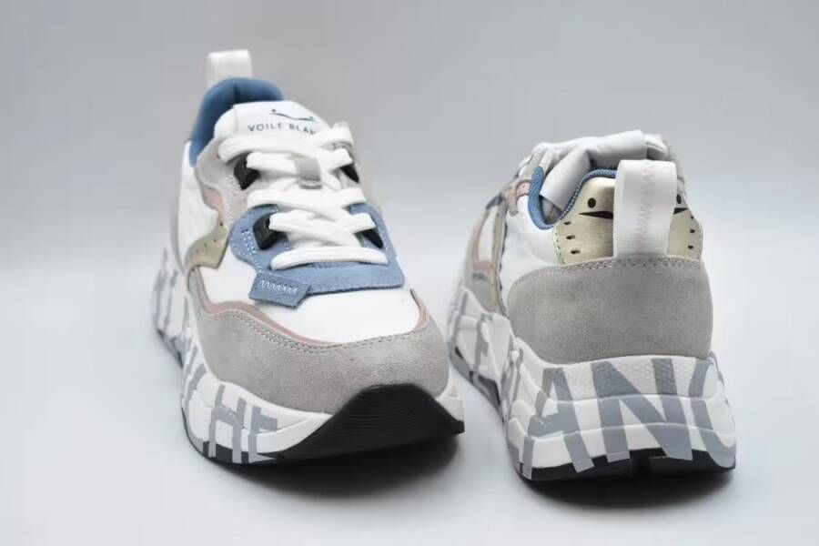 Voile blanche Low-Top Sneakers Laced Sneakers With Chunky Sole in meerkleurig