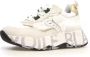 Voile blanche Low-Top Sneakers Trekking-Inspired White Sneakers With Technical Fa in beige - Thumbnail 3