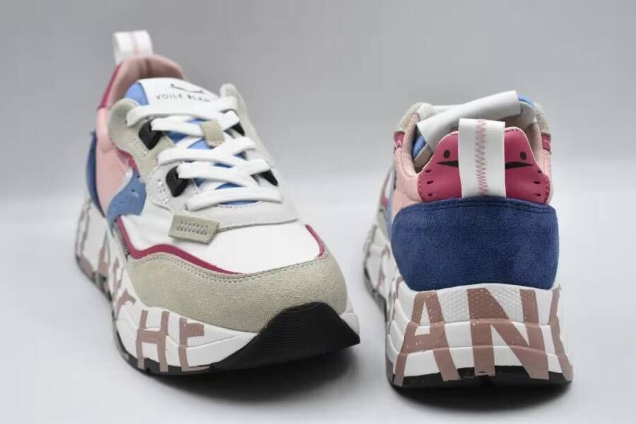 Voile blanche Low-Top Sneakers With Laced Closure in meerkleurig