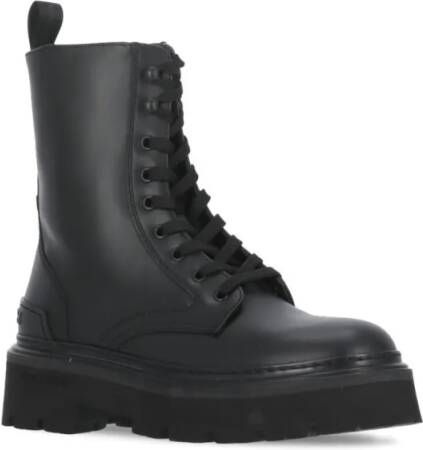 Woolrich Boots Leather Boots in zwart