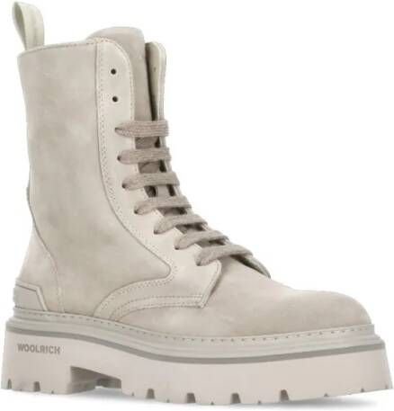 Woolrich Boots Suede Leather Boots in beige