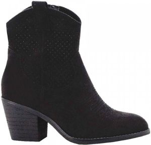 Fashionize Enkellaars Cow Zwart