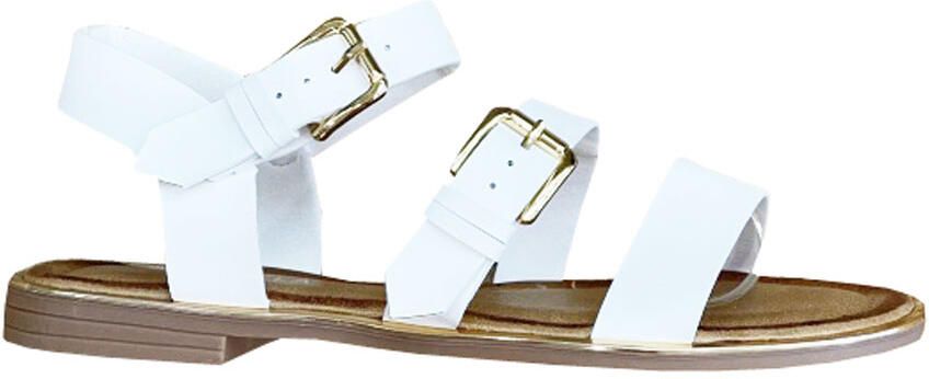 Fashionize Sandalen Plat Wit