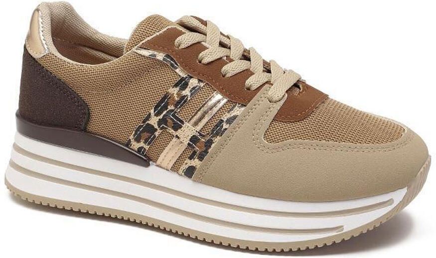 Fashionize Sneakers Luipaard Bruin
