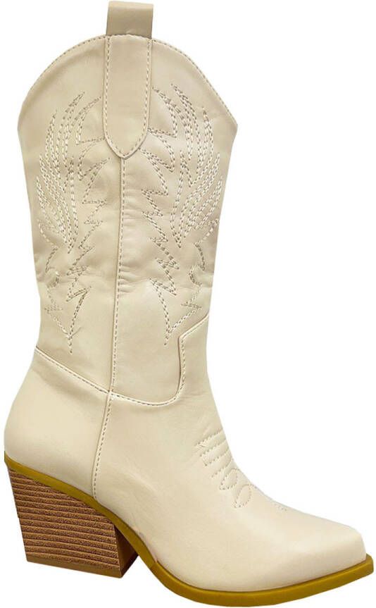 Fashionize Laarzen Cowboy Beige