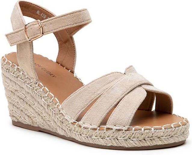 Fashionize Sandalen Wedge Beige