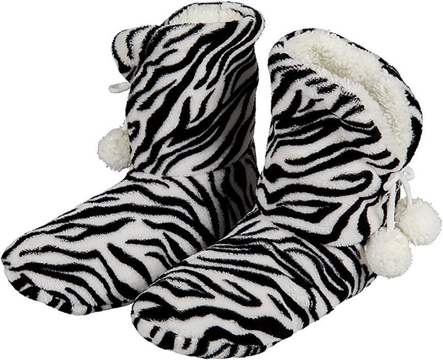 Apollo hoge sloffen pantoffels Dieren zebra print dames