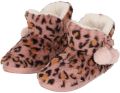 Apollo Pantoffels sloffen luipaard print dames roze 41-42 - Roze