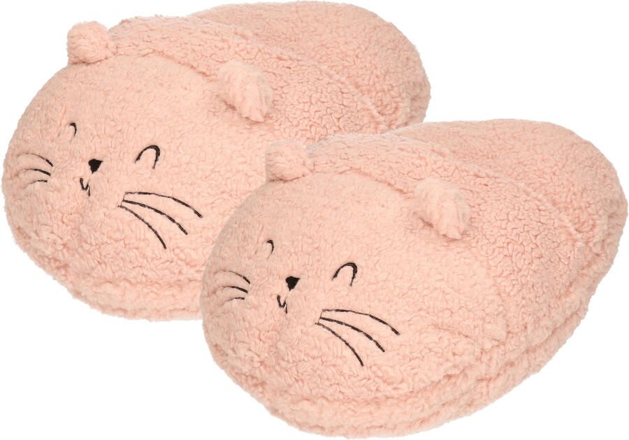 Apollo Voetenwarmer pantoffel slof poes one size 30 x 27 cm