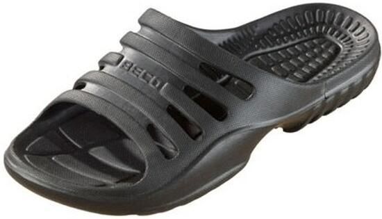 Beco Bad sauna slippers met voetbed zwart volwassenen