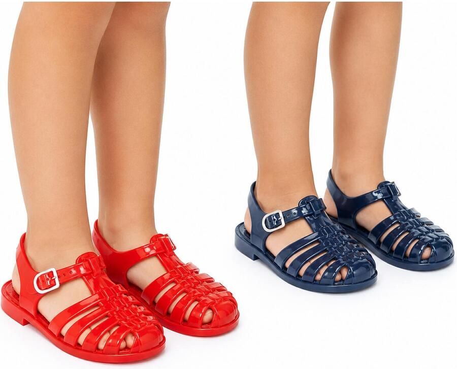Merkloos Beco Waterschoenen sandalen voor kinderen rubber met gespen