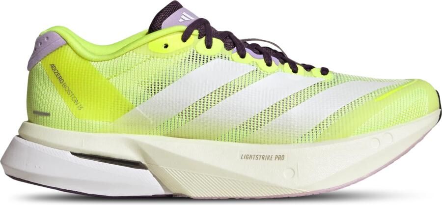 Adidas Adizero Boston 13 Sneakers Dames Geel 2 3 Mesh Synthetisch