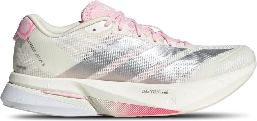 Adidas Adizero Boston 13 Sneakers Dames Wit 2 3 Mesh Synthetisch - Foto 2