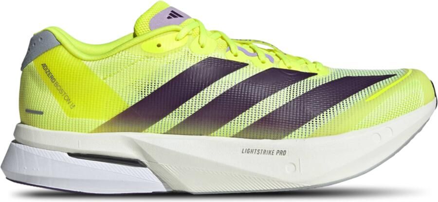 Adidas Adizero Boston 13 Sneakers Heren Geel 1 3 Mesh Synthetisch