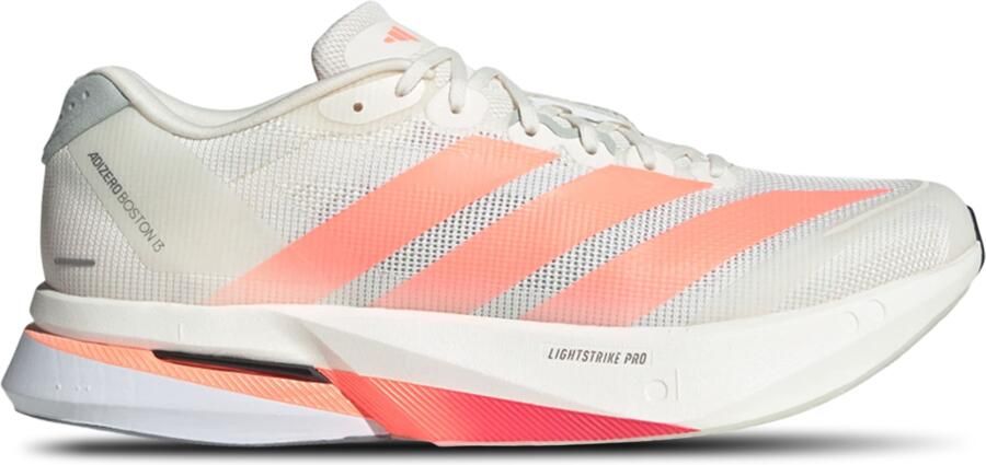 Adidas Adizero Boston 13 Sneakers Heren Wit 1 3 Mesh Synthetisch