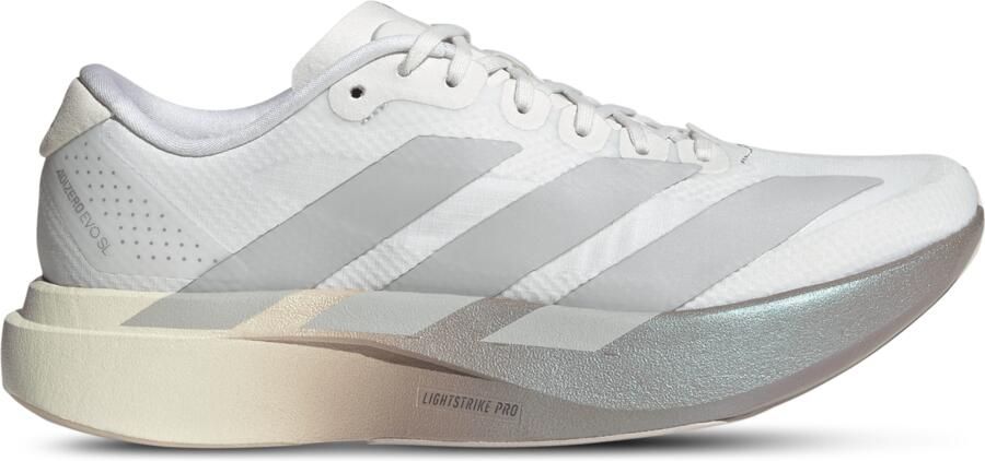Adidas Women's Adizero Evo SL Woven Hardloopschoenen 1 3 wit purper - Foto 3