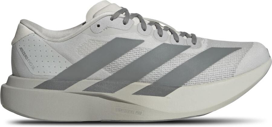 Adidas Adizero EVO SL Sneakers Heren Grijs 2 3 Mesh Synthetisch