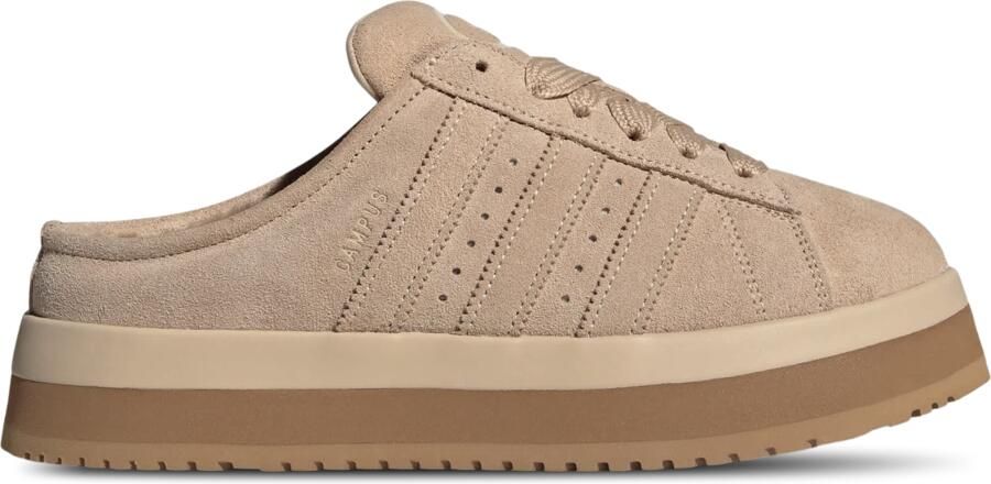 Adidas Campus Slippers en Sandalen Dames Beige 2 3 Suède