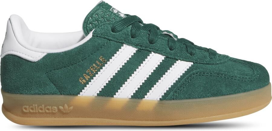 Adidas Gazelle Peuterschoenen Groen Leer