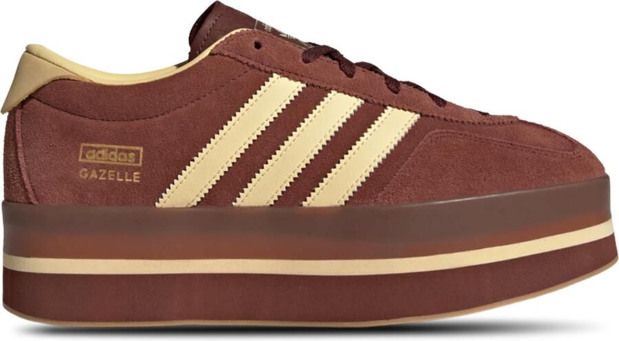 Adidas Originals Bruine Gazelle Stack Platte Schoenen - Foto 2