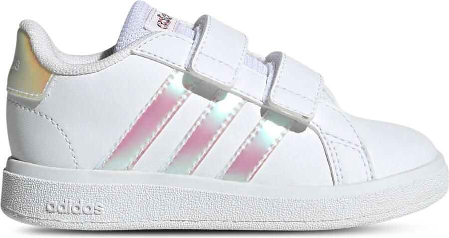 Adidas Grand Court Lifestyle Hook And Loop Babyschoenen Wit Mesh Synthetisch - Foto 9