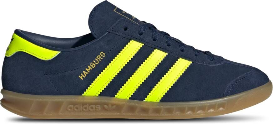 Adidas Hamburg Schoenen Blauw Maat: 40 2 3 Leer Foot Locker