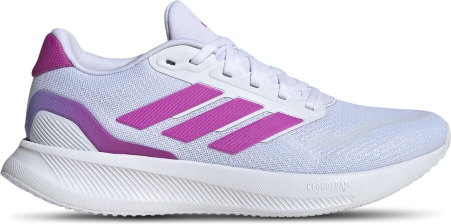 Adidas Dames Runfalcon 5 Hardloopschoenen JR3089 Cloudfoam Adiwear Sneakers Wit - Foto 6