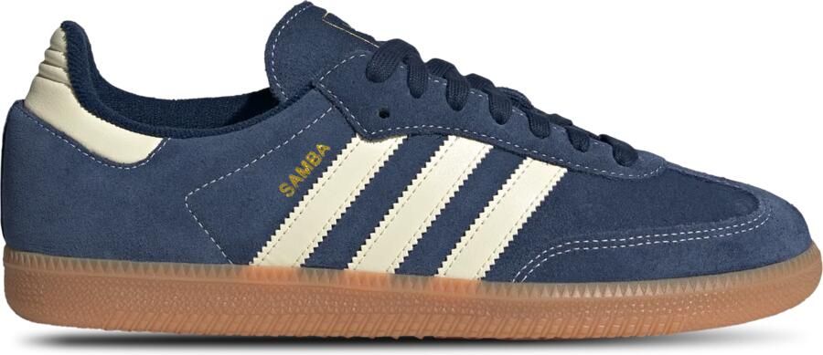 ADIDAS ORIGINALS Sneakers laag 'Samba' chamois donkerblauw goud