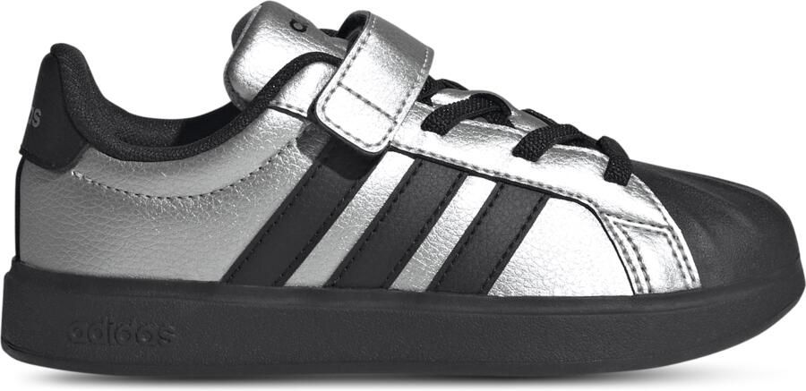 Adidas Streettalk Peuterschoenen Zilver Mesh Synthetisch
